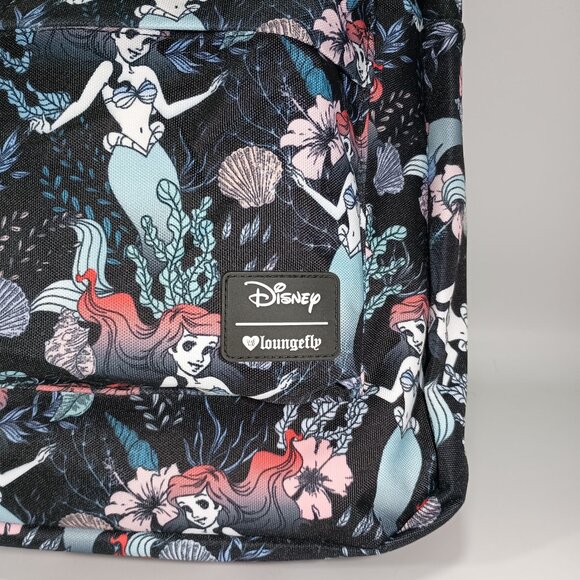 Loungefly Little Mermaid Full Size Backpack Disney Black Retired Collectible - Picture 2 of 10